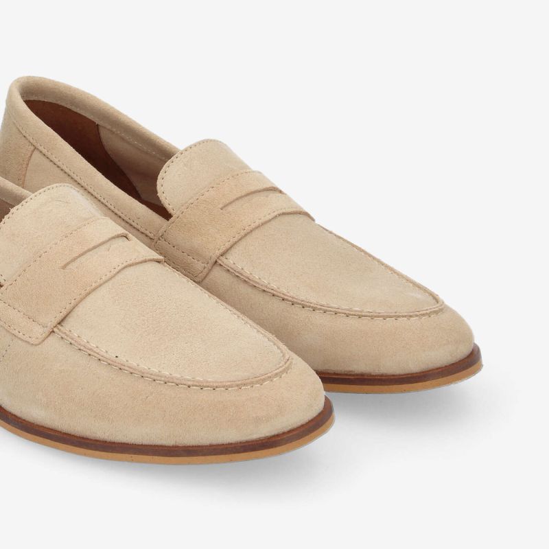 SMART MOC M - COWSUEDE - BEIGE